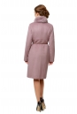 Женское пальто из текстиля с воротником, отделка песец 8008541-3