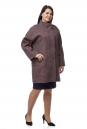 Женское пальто из текстиля с воротником 8009721