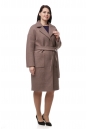 Женское пальто из текстиля с воротником 8010769
