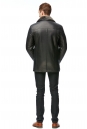 Мужская кожаная куртка из натуральной кожи на меху с воротником 8011080-2