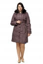 Женское пальто из текстиля с капюшоном 8011190