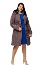 Женское пальто из текстиля с капюшоном 8011190-2