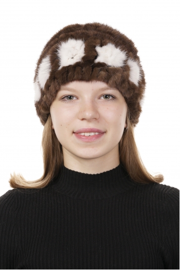 Шапка женская из норки