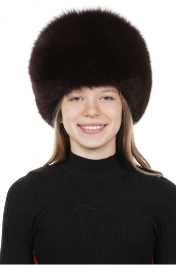 Шапка женская из песца