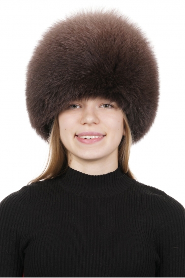 Шапка женская из песца
