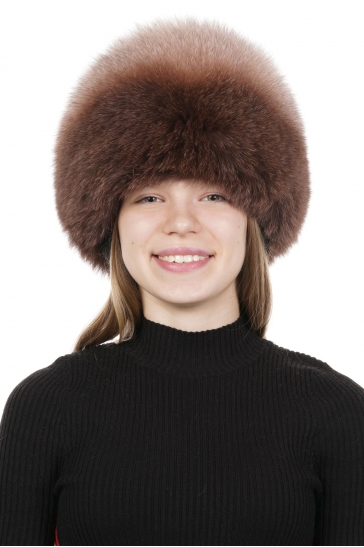 Шапка женская из песца