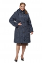Женское пальто из текстиля с капюшоном 8019820