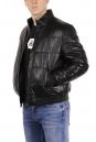 Мужская кожаная куртка из натуральной кожи с воротником 8021895-12