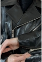 Женская кожаная куртка из натуральной кожи с воротником 8024139-6