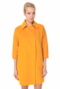 Женское пальто из текстиля с воротником 3000039